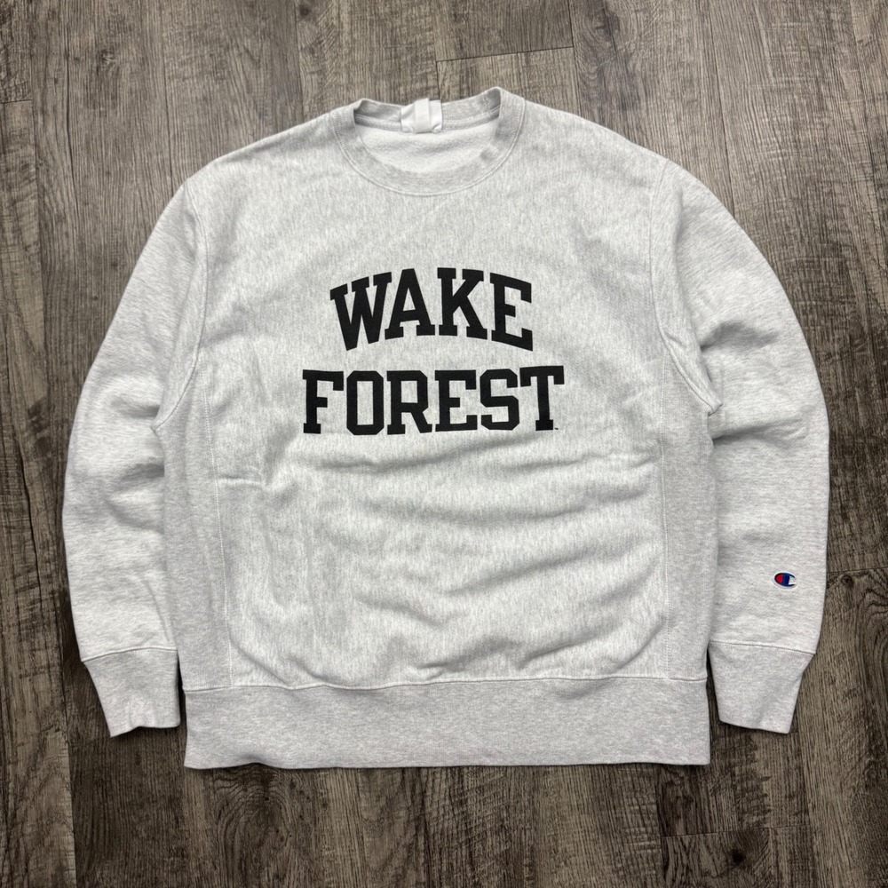 Champion Reverse Weave Wake Forest Demon Deacons Crewneck Sweatshirt College L